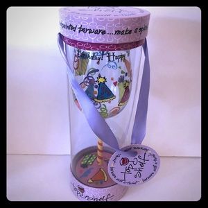 NWT‼️ “Top Shelf” Happy Birthday Wine Glass